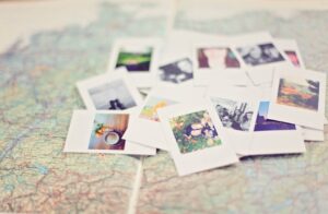 close-up-of-pictures-photos-map close up of pictures photos map